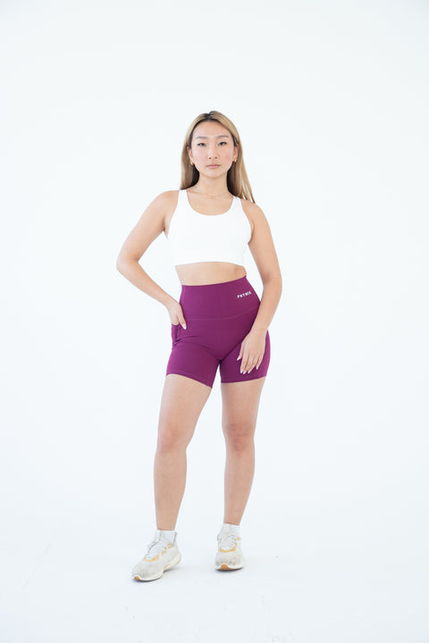 Swift Biker Pocket Shorts Maroon